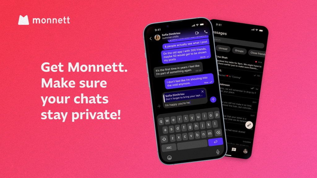 preview showing e2ee messages on Monnett